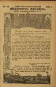 Słowo Boże: dodatek do Przewodnika Katolickiego R.1. 1898 Nr.29