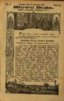 Słowo Boże: dodatek do Przewodnika Katolickiego R.2. 1899 Nr.3