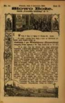 Słowo Boże: dodatek do Przewodnika Katolickiego R.2. 1899 Nr.14