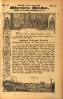 Słowo Boże: dodatek do Przewodnika Katolickiego R.2. 1899 Nr.20