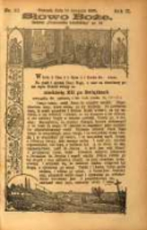 Słowo Boże: dodatek do Przewodnika Katolickiego R.2. 1899 Nr.32