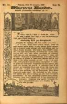 Słowo Boże: dodatek do Przewodnika Katolickiego R.2. 1899 Nr.34