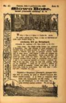 Słowo Boże: dodatek do Przewodnika Katolickiego R.2. 1899 Nr.40