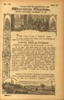 Słowo Boże: dodatek do Przewodnika Katolickiego R.2. 1899 Nr.43