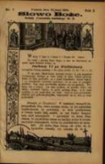 Słowo Boże: dodatek do Przewodnika Katolickiego R.1. 1898 Nr.7