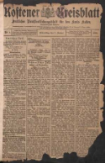 Kostener Kreisblatt: amtliches Ver&ouml;ffentlichungsblatt f&uuml;r den Kreis Kosten 1908.01.02 Jg.43 Nr1