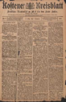 Kostener Kreisblatt: amtliches Ver&ouml;ffentlichungsblatt f&uuml;r den Kreis Kosten 1908.01.07 Jg.43 Nr3
