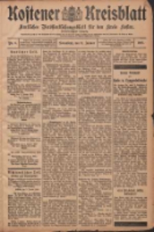 Kostener Kreisblatt: amtliches Veröffentlichungsblatt für den Kreis Kosten 1908.01.11 Jg.43 Nr5