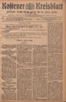 Kostener Kreisblatt: amtliches Ver&ouml;ffentlichungsblatt f&uuml;r den Kreis Kosten 1908.01.16 Jg.43 Nr7