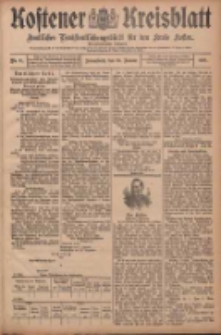 Kostener Kreisblatt: amtliches Ver&ouml;ffentlichungsblatt f&uuml;r den Kreis Kosten 1908.01.25 Jg.43 Nr11
