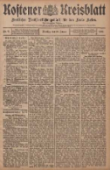 Kostener Kreisblatt: amtliches Ver&ouml;ffentlichungsblatt f&uuml;r den Kreis Kosten 1908.01.28 Jg.43 Nr12