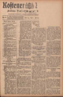 Kostener Kreisblatt: amtliches Ver&ouml;ffentlichungsblatt f&uuml;r den Kreis Kosten 1908.02.11 Jg.43 Nr18