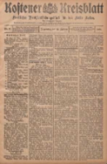 Kostener Kreisblatt: amtliches Veröffentlichungsblatt für den Kreis Kosten 1908.02.20 Jg.43 Nr22