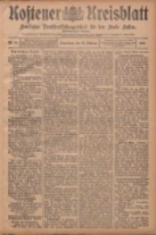 Kostener Kreisblatt: amtliches Ver&ouml;ffentlichungsblatt f&uuml;r den Kreis Kosten 1908.02.22 Jg.43 Nr23