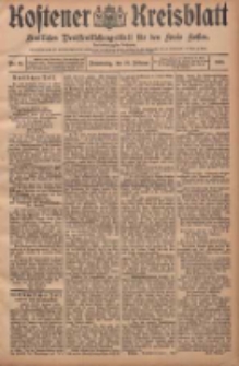 Kostener Kreisblatt: amtliches Ver&ouml;ffentlichungsblatt f&uuml;r den Kreis Kosten 1908.02.27 Jg.43 Nr25