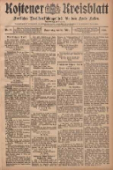 Kostener Kreisblatt: amtliches Ver&ouml;ffentlichungsblatt f&uuml;r den Kreis Kosten 1908.03.26 Jg.43 Nr37