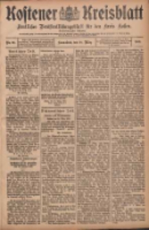 Kostener Kreisblatt: amtliches Ver&ouml;ffentlichungsblatt f&uuml;r den Kreis Kosten 1908.03.28 Jg.43 Nr38