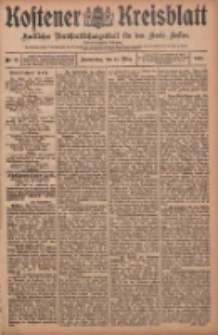 Kostener Kreisblatt: amtliches Ver&ouml;ffentlichungsblatt f&uuml;r den Kreis Kosten 1908.03.12 Jg.43 Nr31