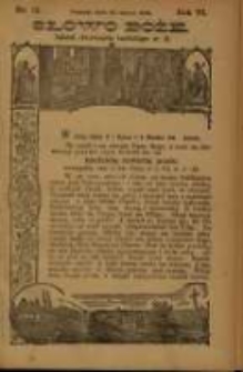 Słowo Boże: dodatek do Przewodnika Katolickiego R.6. 1903 Nr.12