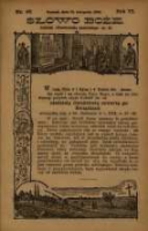 Słowo Boże: dodatek do Przewodnika Katolickiego R.6. 1903 Nr.46