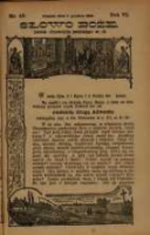 Słowo Boże: dodatek do Przewodnika Katolickiego R.6. 1903 Nr.49
