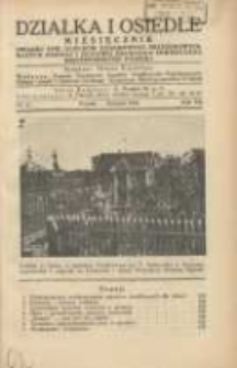 Działka i Osiedle: Miesięcznik Związku Towarzystw Ogr&oacute;dk&oacute;w Działkowych, Przydomowych Małych Osiedli i Hodowli Drobnego Inwentarza Rzeczypospolitej Polskiej 1934.11 R.7 Nr11