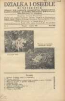 Działka i Osiedle: Miesięcznik Związku Towarzystw Ogr&oacute;dk&oacute;w Działkowych, Przydomowych Małych Osiedli i Hodowli Drobnego Inwentarza Rzeczypospolitej Polskiej 1935.03 R.8 Nr3