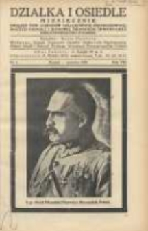 Działka i Osiedle: Miesięcznik Związku Towarzystw Ogr&oacute;dk&oacute;w Działkowych, Przydomowych Małych Osiedli i Hodowli Drobnego Inwentarza Rzeczypospolitej Polskiej 1935.06 R.8 Nr6