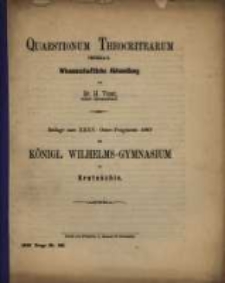 Quaestionum theocritearum : wissenschaftliche Abhandlung. Ps. 2