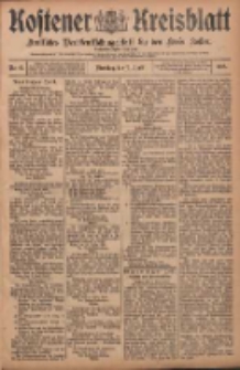 Kostener Kreisblatt: amtliches Veröffentlichungsblatt für den Kreis Kosten 1908.04.07 Jg.43 Nr42