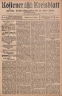 Kostener Kreisblatt: amtliches Veröffentlichungsblatt für den Kreis Kosten 1908.04.21 Jg.43 Nr48