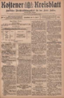 Kostener Kreisblatt: amtliches Ver&ouml;ffentlichungsblatt f&uuml;r den Kreis Kosten 1908.04.25 Jg.43 Nr50