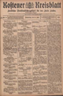Kostener Kreisblatt: amtliches Ver&ouml;ffentlichungsblatt f&uuml;r den Kreis Kosten 1908.06.18 Jg.43 Nr73