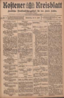Kostener Kreisblatt: amtliches Veröffentlichungsblatt für den Kreis Kosten 1908.06.18 Jg.43 Nr73