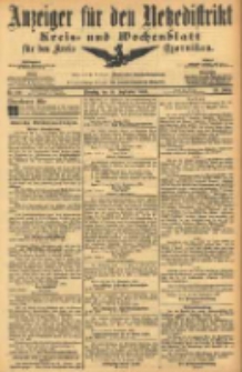 Anzeiger für den Netzedistrikt Kreis- und Wochenblatt für den Kreis Czarnikau 1905.09.19 Jg.53 Nr110