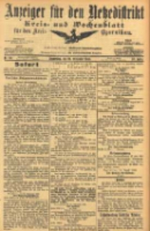 Anzeiger f&uuml;r den Netzedistrikt Kreis- und Wochenblatt f&uuml;r den Kreis Czarnikau 1905.09.21 Jg.53 Nr111