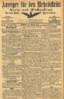 Anzeiger f&uuml;r den Netzedistrikt Kreis- und Wochenblatt f&uuml;r den Kreis Czarnikau 1905.09.23 Jg.53 Nr112