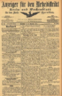 Anzeiger für den Netzedistrikt Kreis- und Wochenblatt für den Kreis Czarnikau 1905.09.23 Jg.53 Nr112