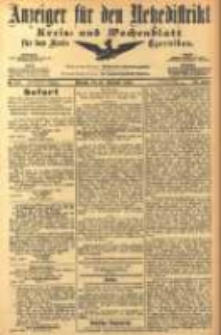 Anzeiger f&uuml;r den Netzedistrikt Kreis- und Wochenblatt f&uuml;r den Kreis Czarnikau 1905.09.26 Jg.53 Nr113