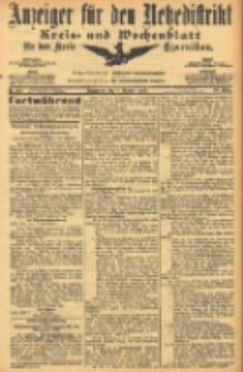 Anzeiger f&uuml;r den Netzedistrikt Kreis- und Wochenblatt f&uuml;r den Kreis Czarnikau 1905.10.07 Jg.53 Nr117