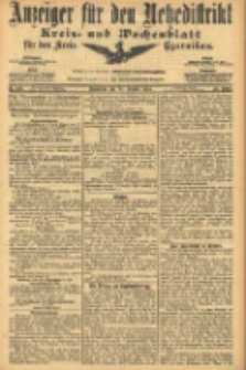 Anzeiger f&uuml;r den Netzedistrikt Kreis- und Wochenblatt f&uuml;r den Kreis Czarnikau 1905.10.28 Jg.53 Nr126