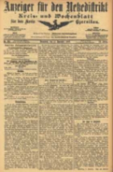 Anzeiger f&uuml;r den Netzedistrikt Kreis- und Wochenblatt f&uuml;r den Kreis Czarnikau 1905.11.11 Jg.53 Nr132
