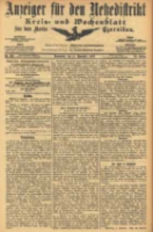 Anzeiger für den Netzedistrikt Kreis- und Wochenblatt für den Kreis Czarnikau 1905.11.11 Jg.53 Nr132