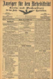 Anzeiger f&uuml;r den Netzedistrikt Kreis- und Wochenblatt f&uuml;r den Kreis Czarnikau 1905.12.12 Jg.53 Nr144