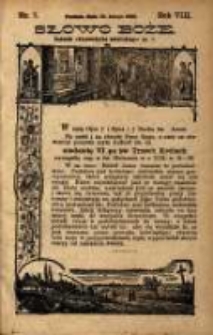 Słowo Boże: dodatek do Przewodnika Katolickiego R.8. 1905 Nr.7