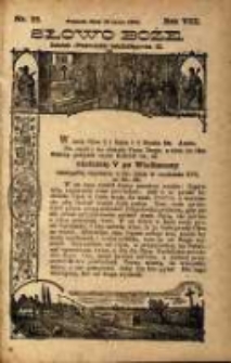 Słowo Boże: dodatek do Przewodnika Katolickiego R.8. 1905 Nr.22