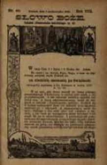 Słowo Boże: dodatek do Przewodnika Katolickiego R.8. 1905 Nr.40