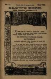 Słowo Boże: dodatek do Przewodnika Katolickiego R.8. 1905 Nr.47