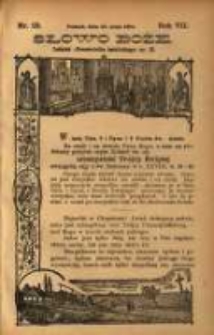 Słowo Boże: dodatek do Przewodnika Katolickiego R.7. 1904 Nr.22