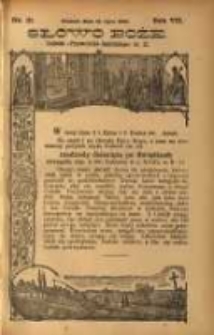 Słowo Boże: dodatek do Przewodnika Katolickiego R.7. 1904 Nr.31